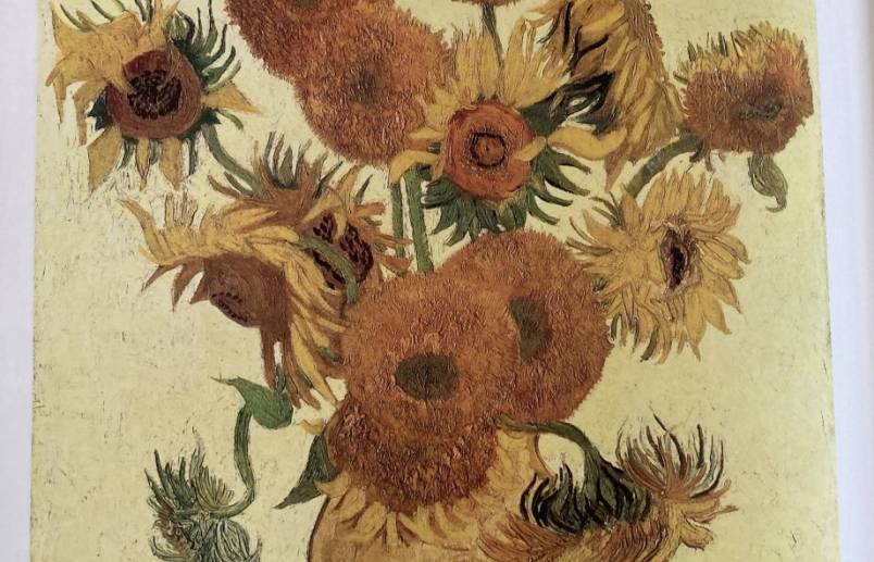 VAN GOGH SUNFLOWERS 1888